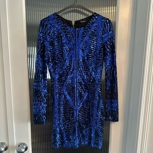 💙blue sequin dress